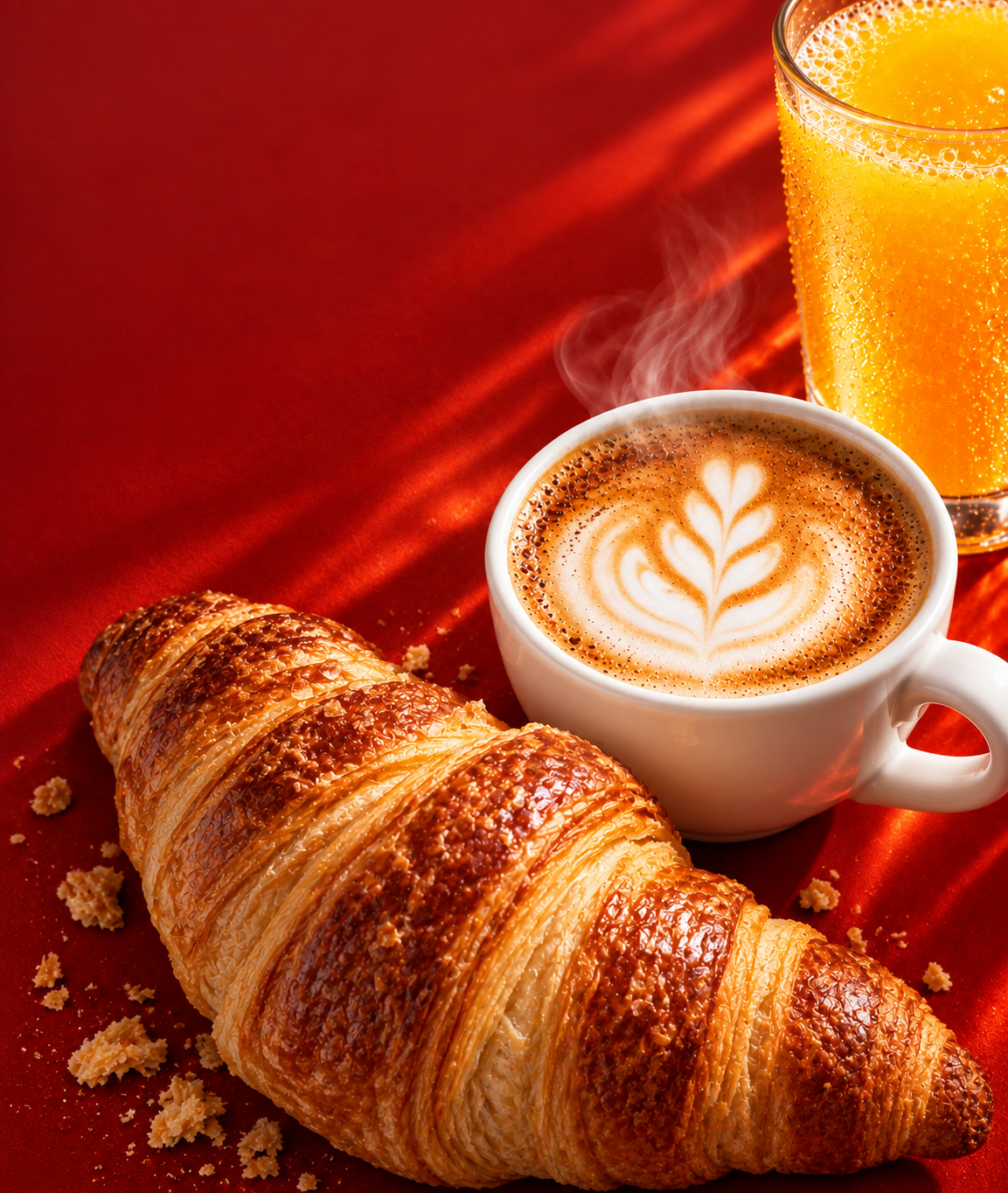 Cappuccino, Spremuta e Cornetto